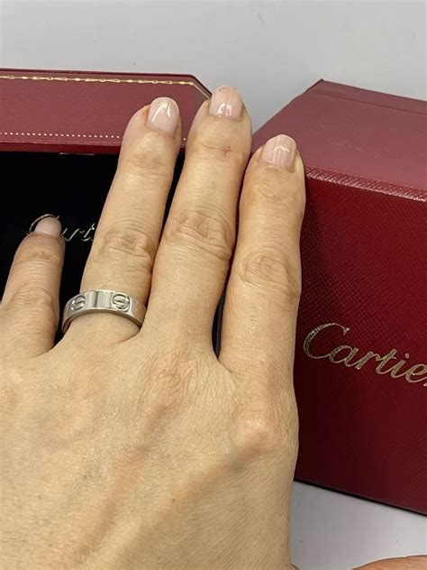 thin cartier love ring|cartier love ring real.